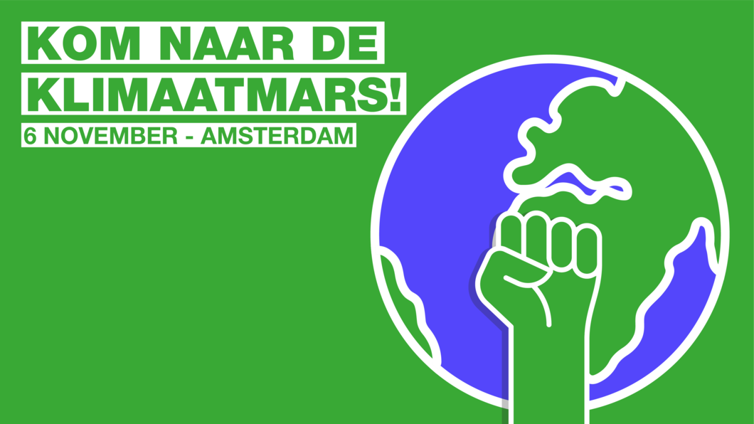 kom naar de klimaatmars 6 november amsterdam